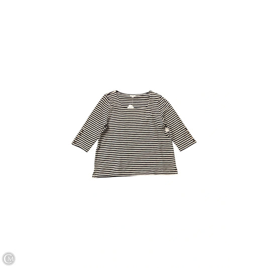 Top Long Sleeve Basic By J. Jill In Striped Pattern, Size: Xl