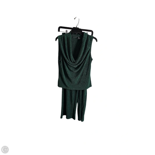 Pants Set 2pc By Tahari By Arthur Levine In Green, Size: L