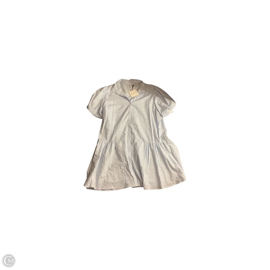 Dress Casual Midi By Clothes Mentor In Blue & White, Size: 3x