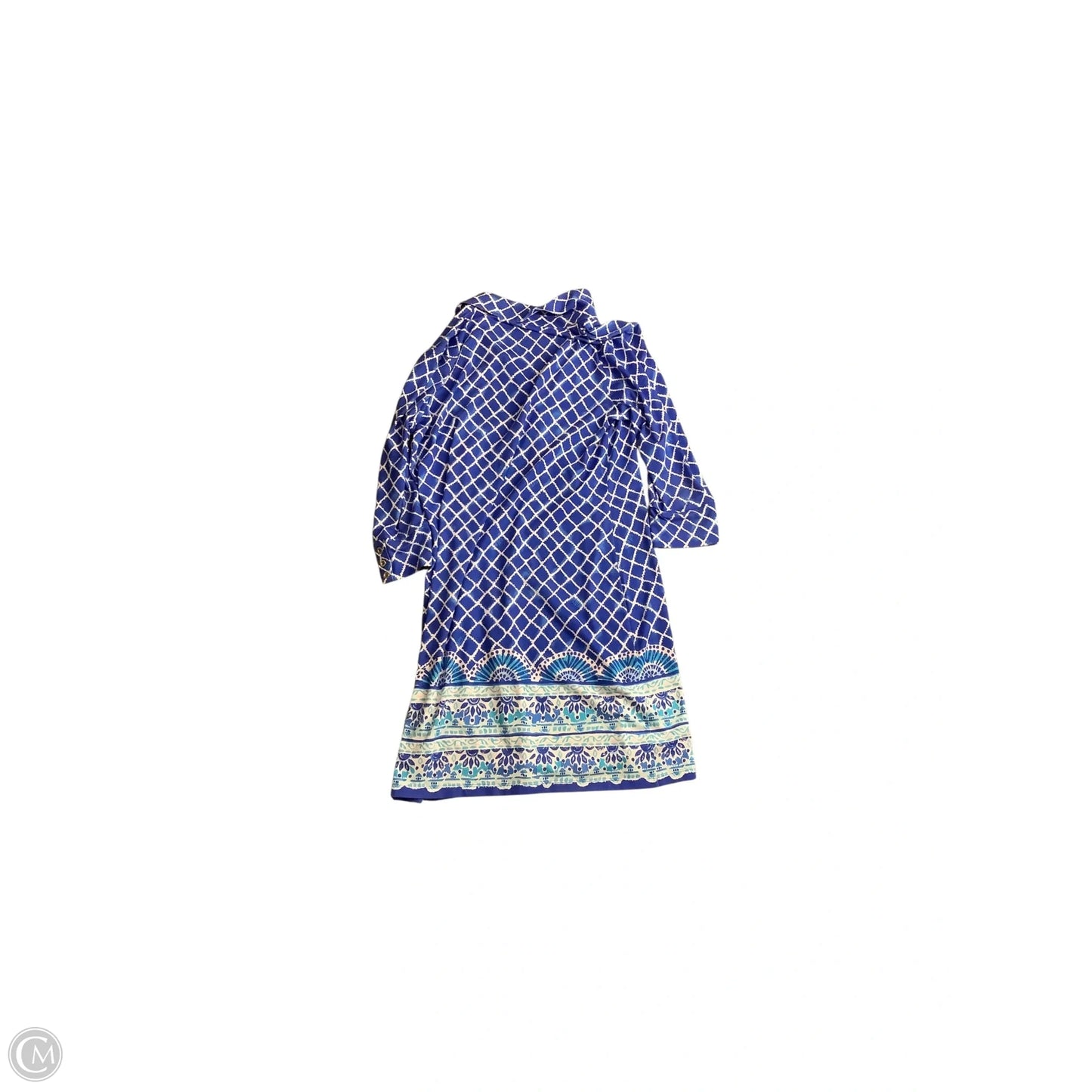 Dress Designer By Lilly Pulitzer In Blue & White, Size: Xl