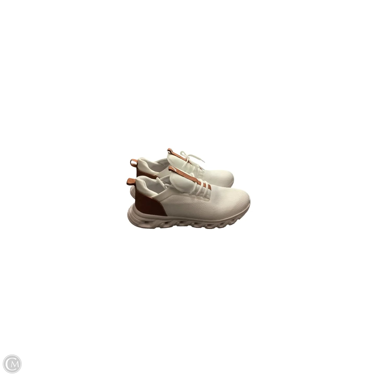 Shoes Sneakers By Nautica In Tan & White, Size: 10