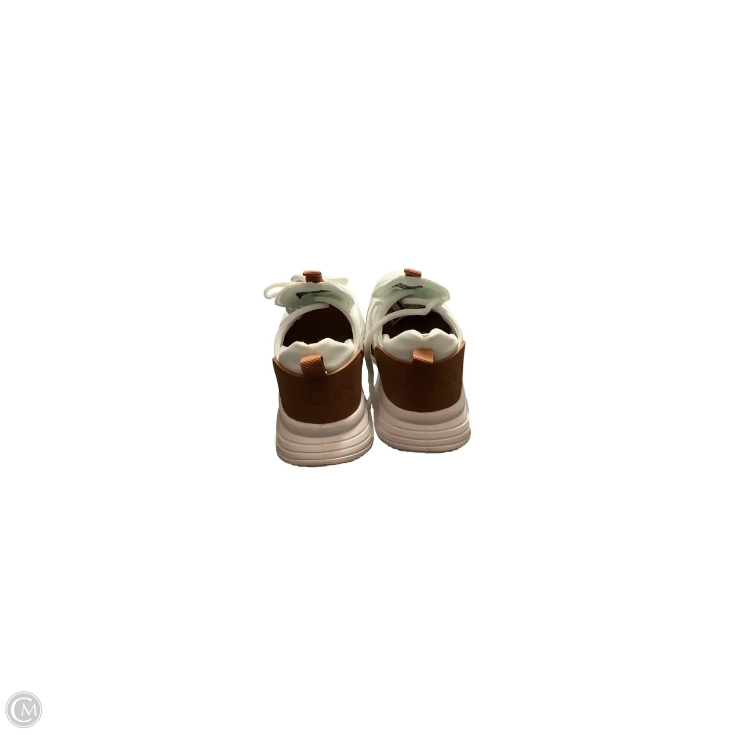 Shoes Sneakers By Nautica In Tan & White, Size: 10
