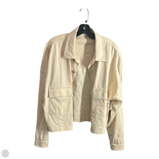Jacket Shirt By Vuori In Cream, Size: L