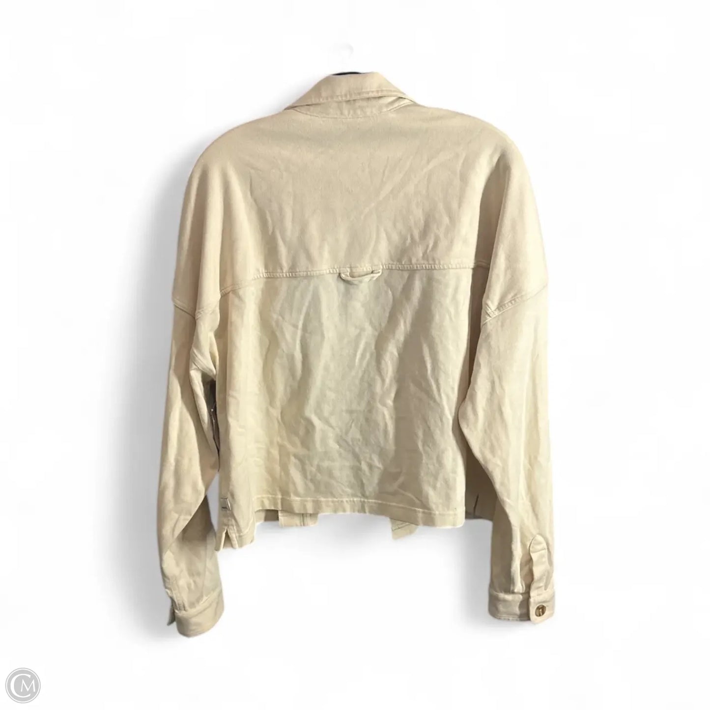 Jacket Shirt By Vuori In Cream, Size: L