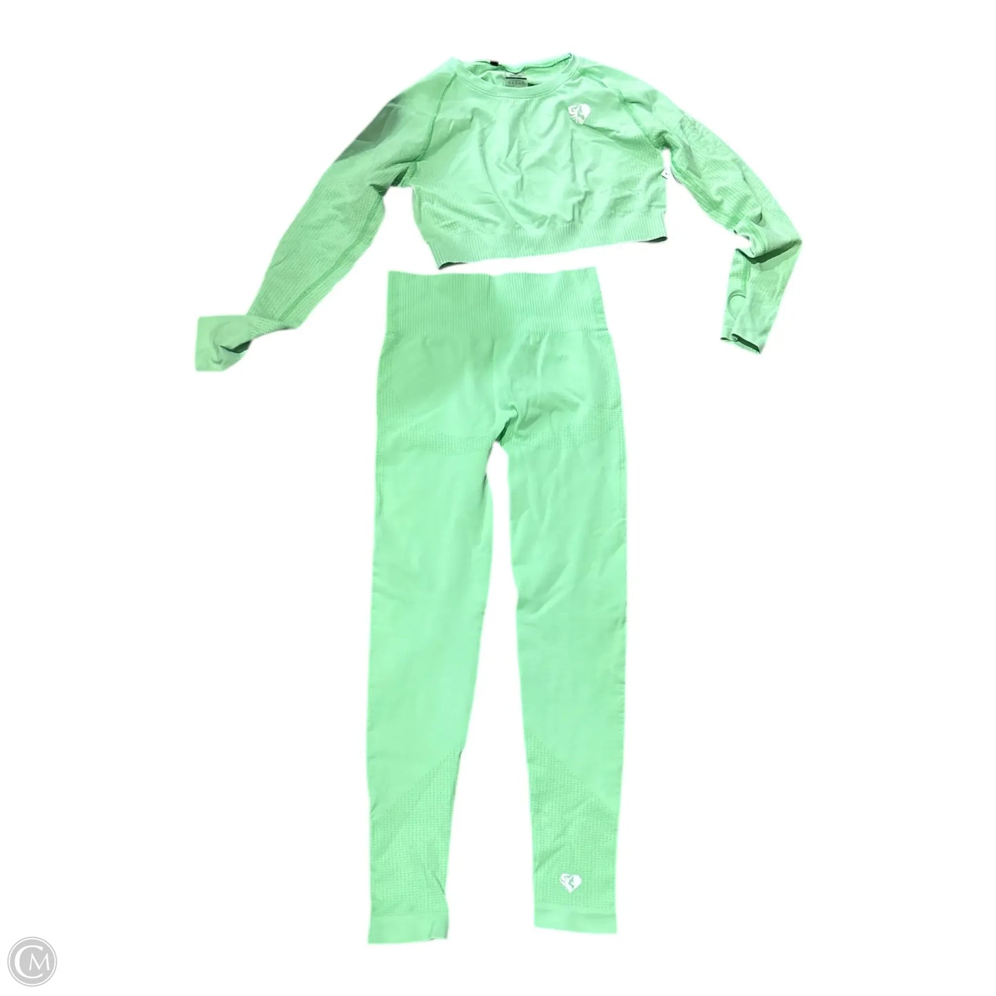 Athletic Pants 2pc By Clothes Mentor In Green, Size: L