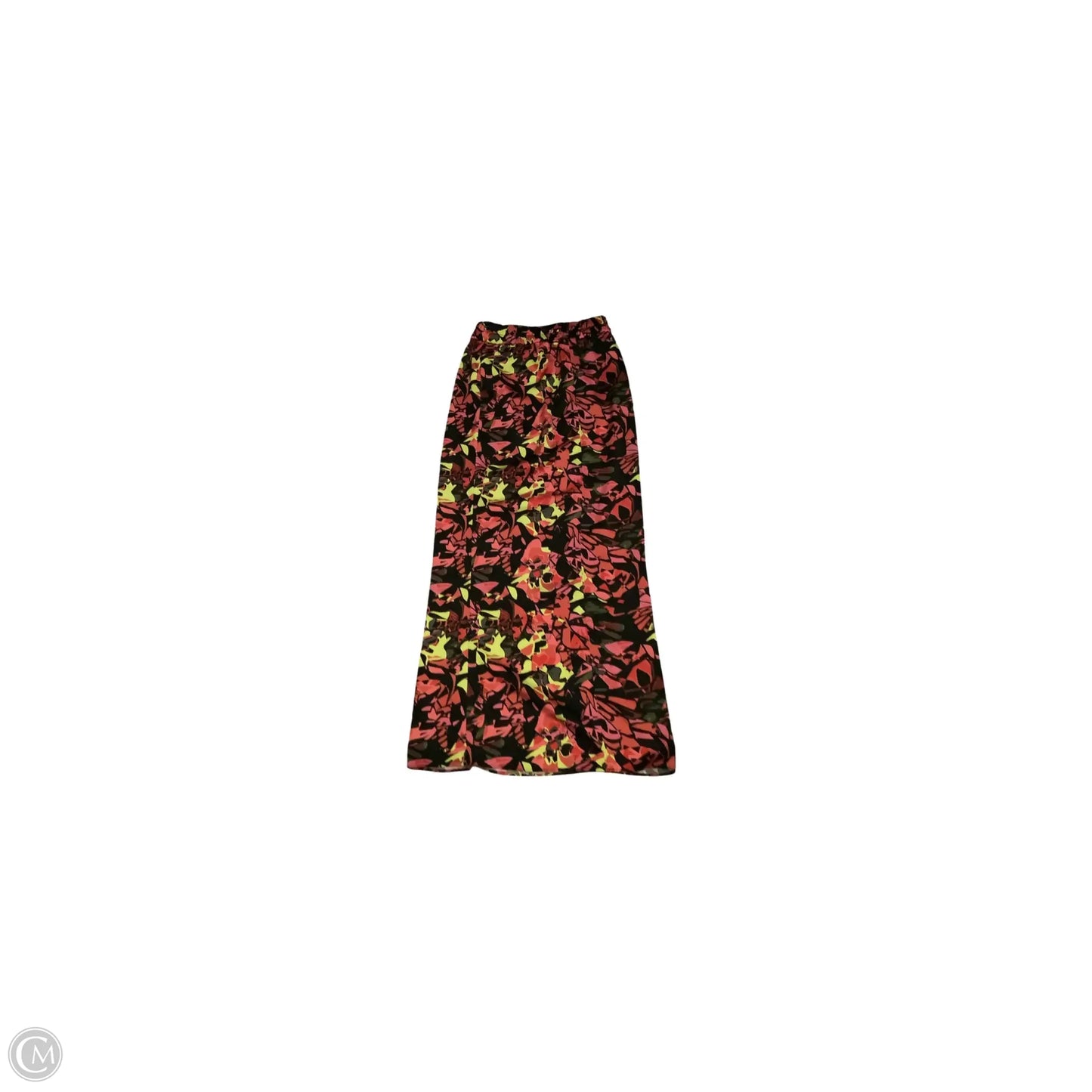 Skirt Maxi By Open Edit In Black & Pink, Size: Xs