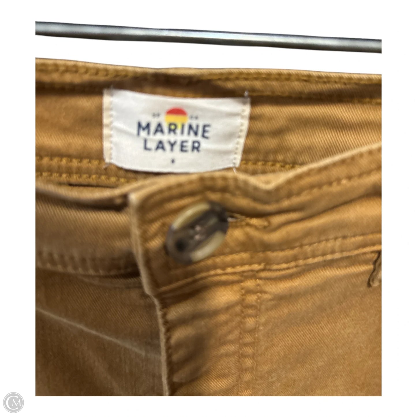 Pants Cropped By Marine Layer In Gold, Size: 8