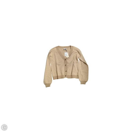 Sweater Cardigan By Sincerely Jules In Tan, Size: L