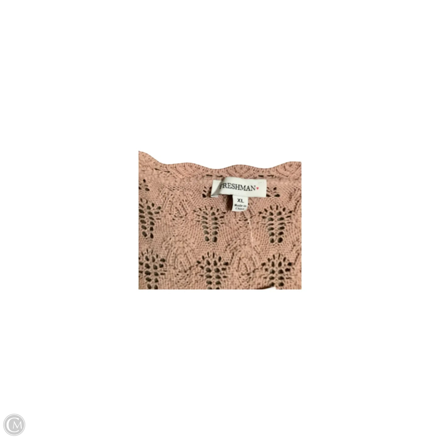 Sweater By Freshman In Pink, Size: Xl