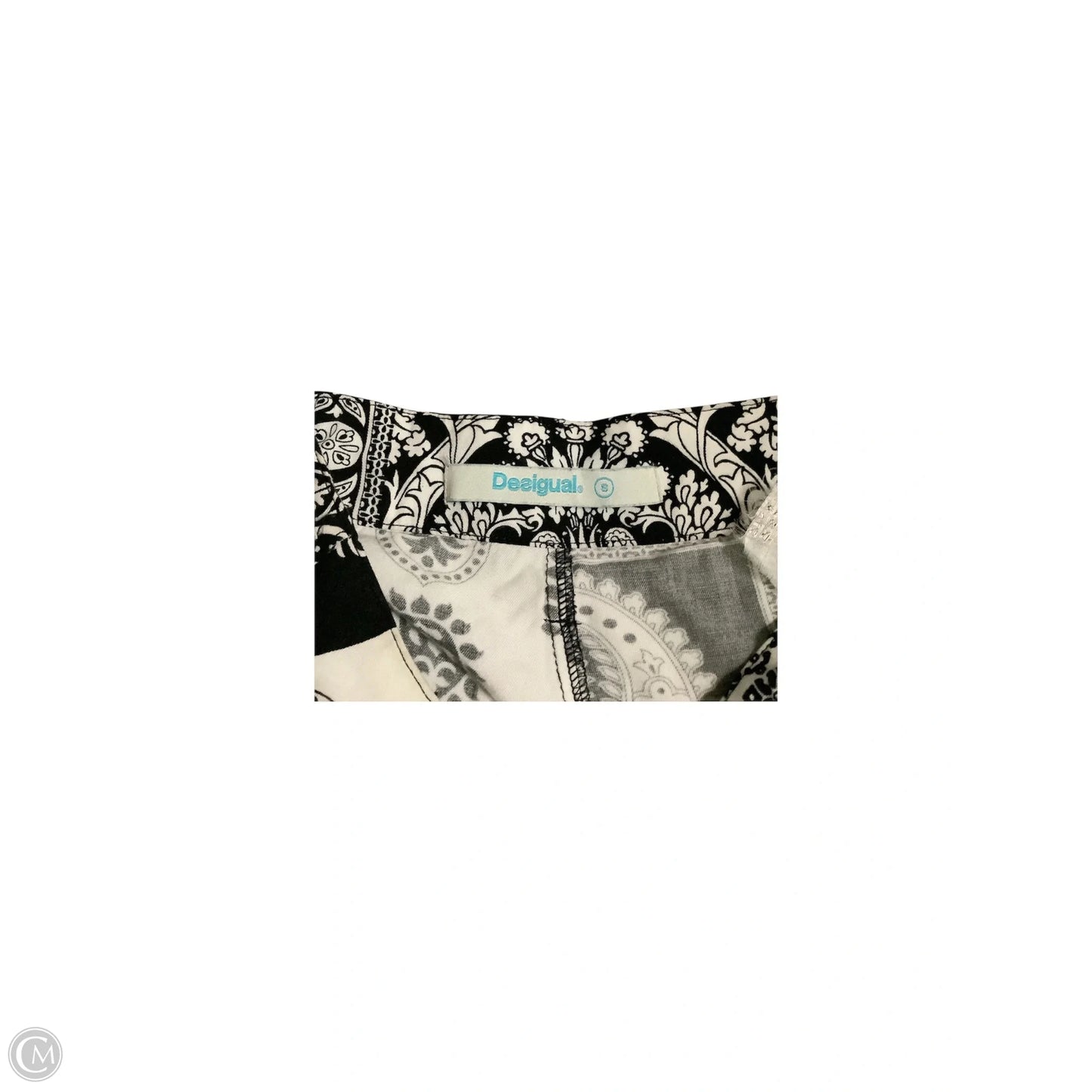 Pants Joggers By Desigual In Black & White, Size: S