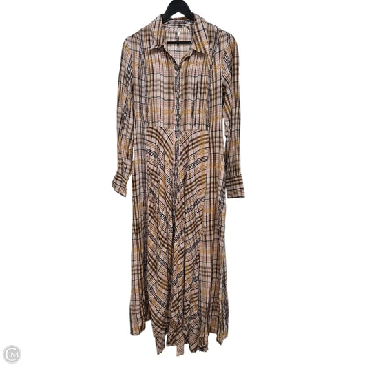 Dress Casual Maxi By Free People In Plaid Pattern, Size: M