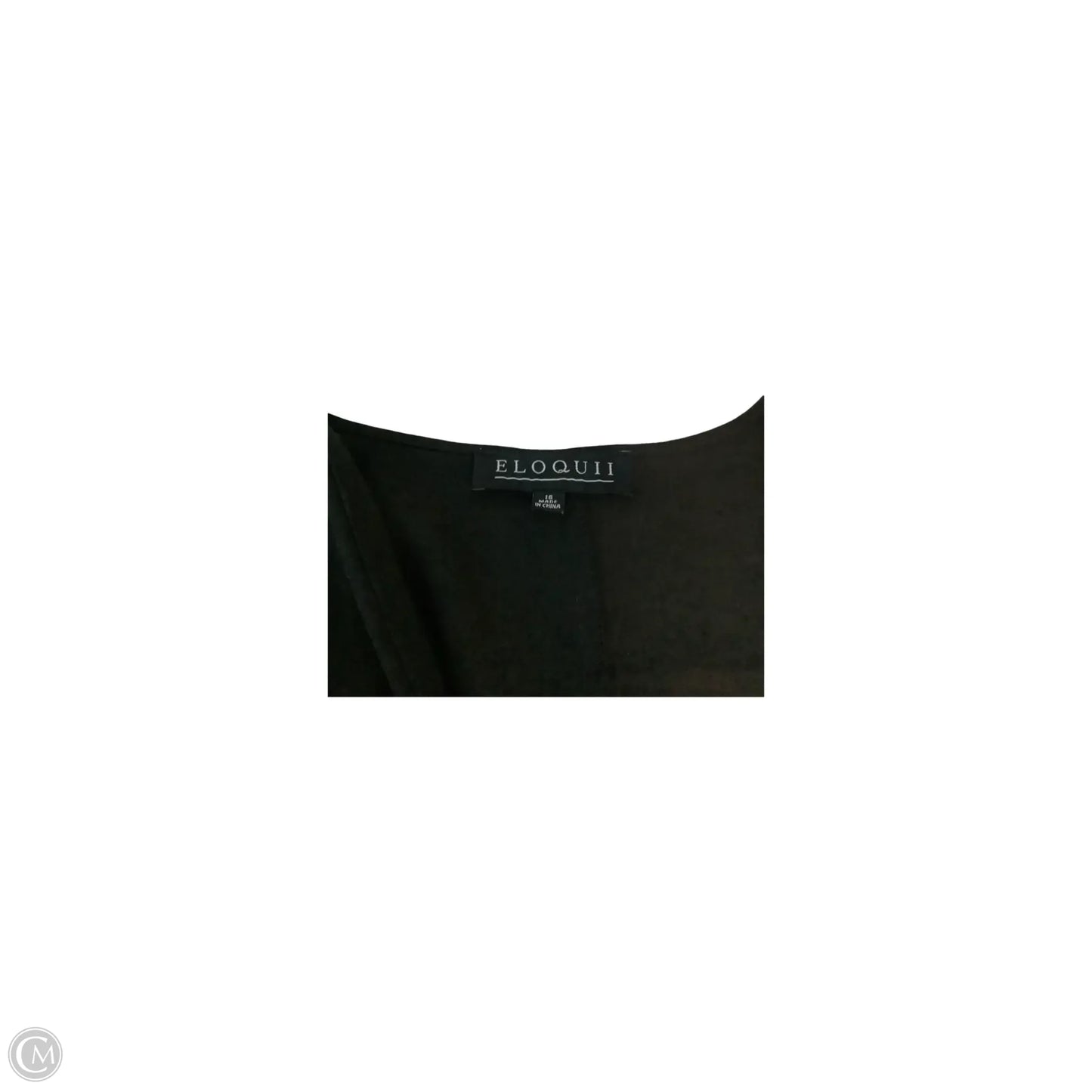 Romper By Eloquii In Black, Size: 16