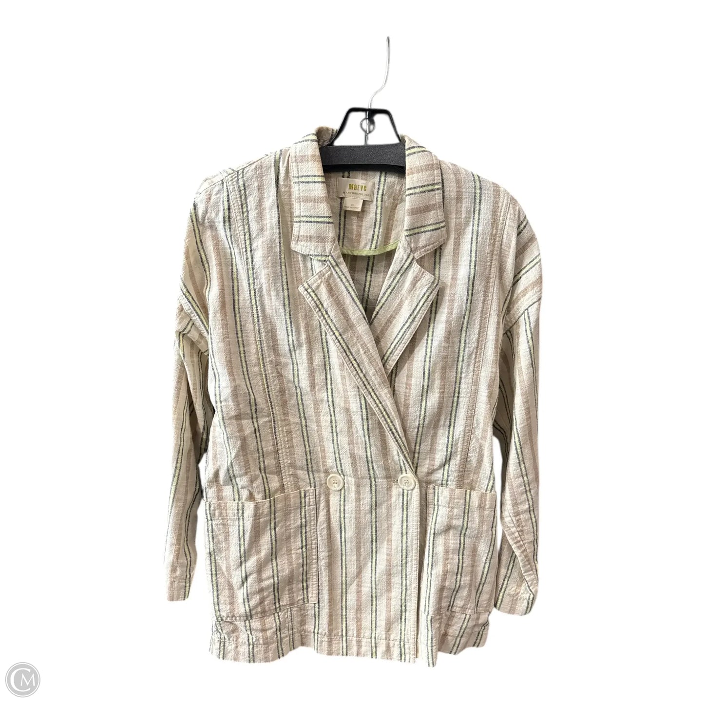 Blazer By Maeve In Striped Pattern, Size: Xs