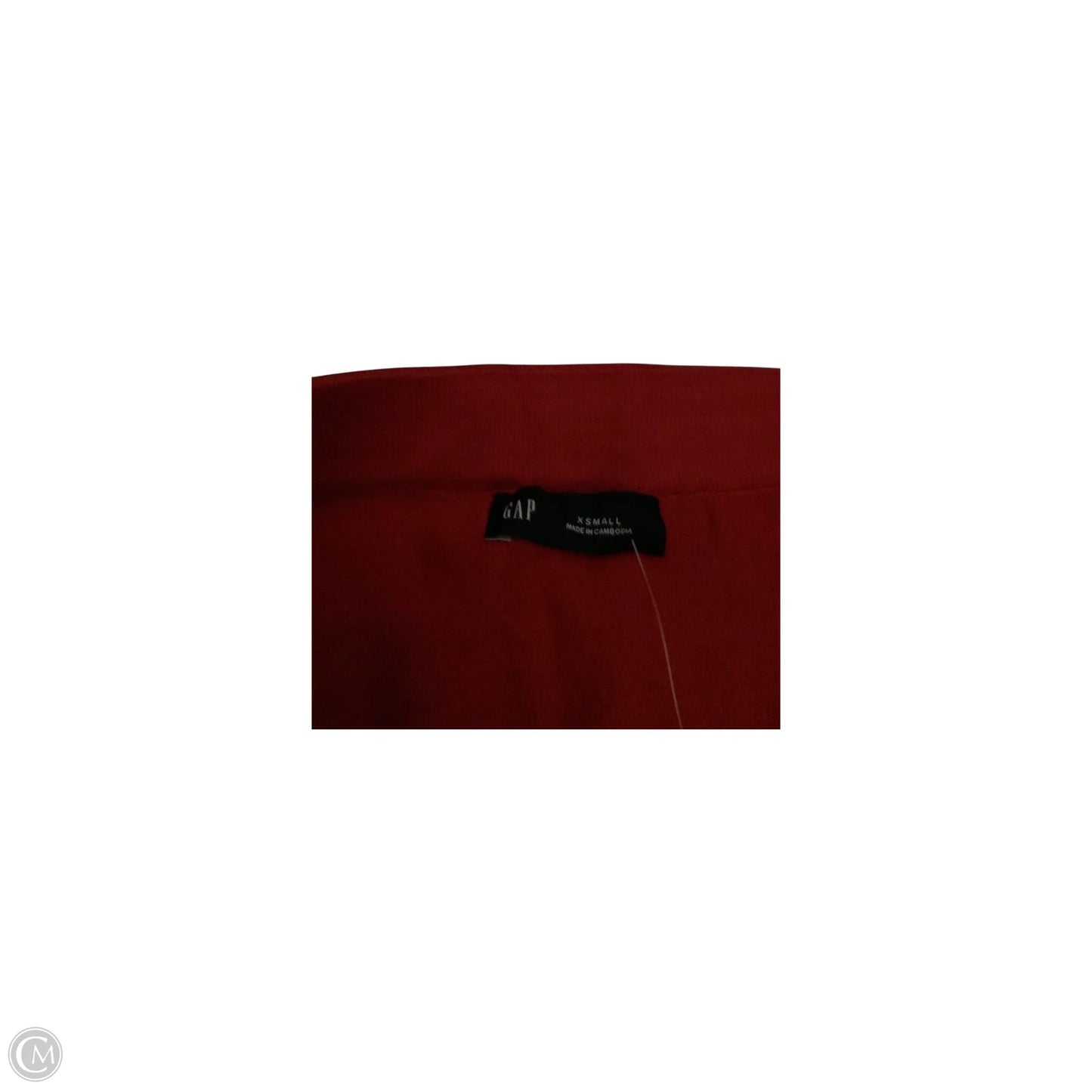 Skirt Midi By Gap In Red, Size: Xs