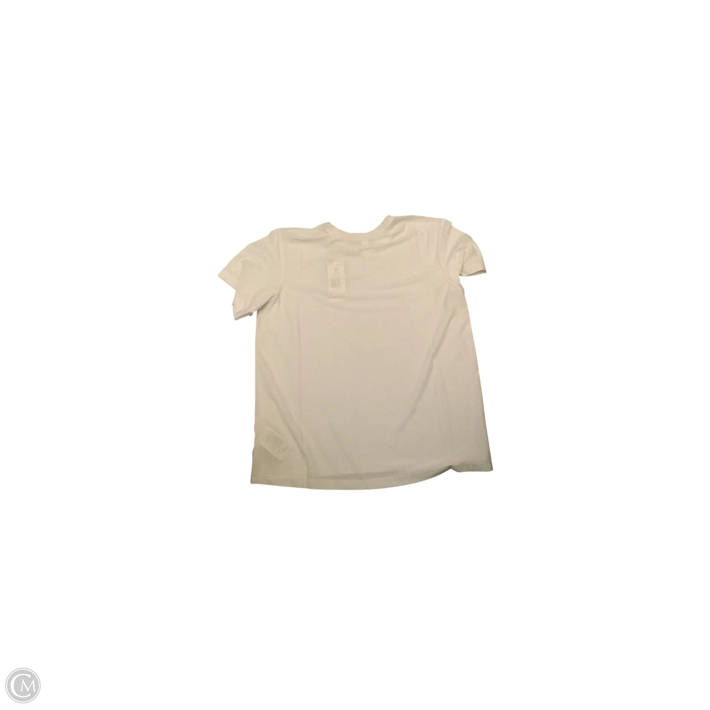 Athletic Top Short Sleeve By Adidas In White, Size: M