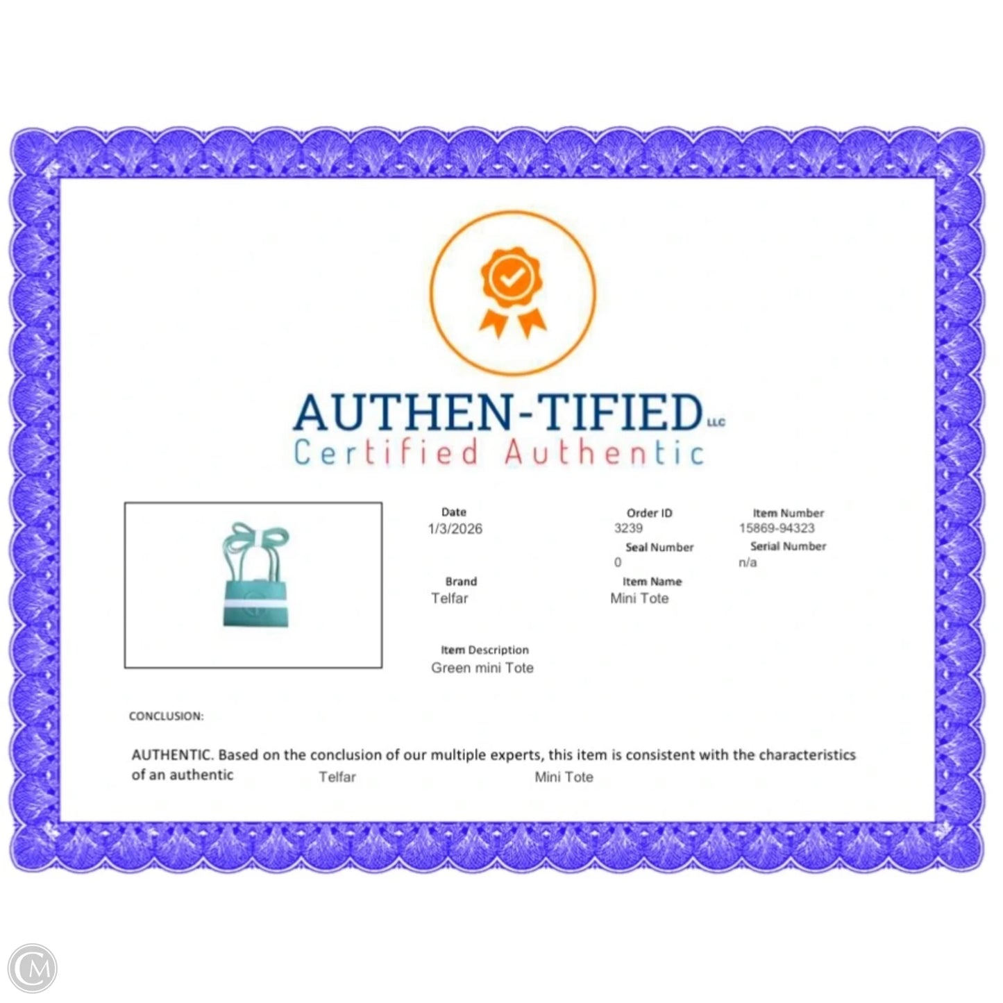 Handbag Designer By Telfar, Size: Small