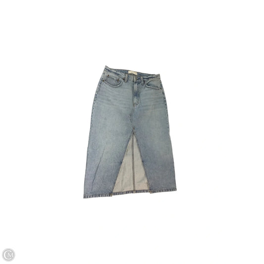 Skirt Midi By Abercrombie And Fitch In Blue, Size: 10