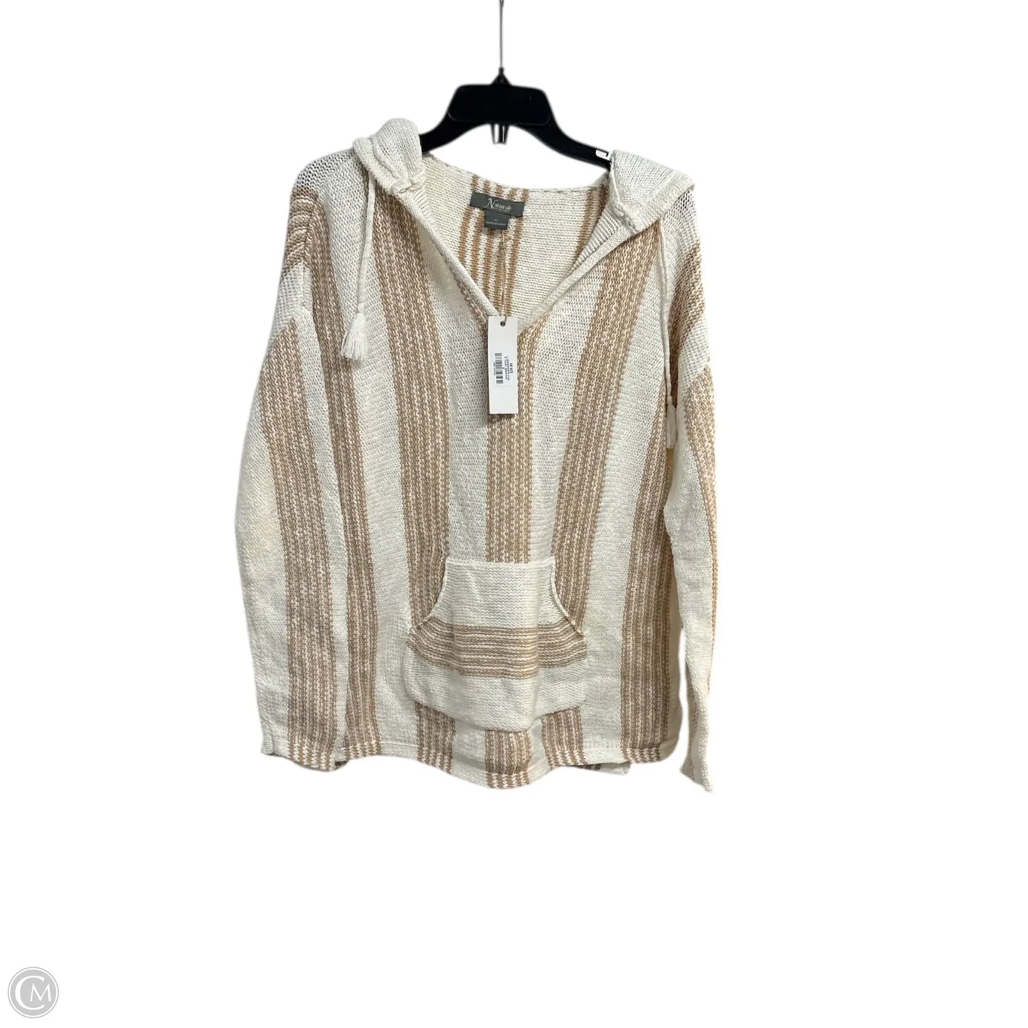 Sweater By Natural Reflections In Striped Pattern, Size: M