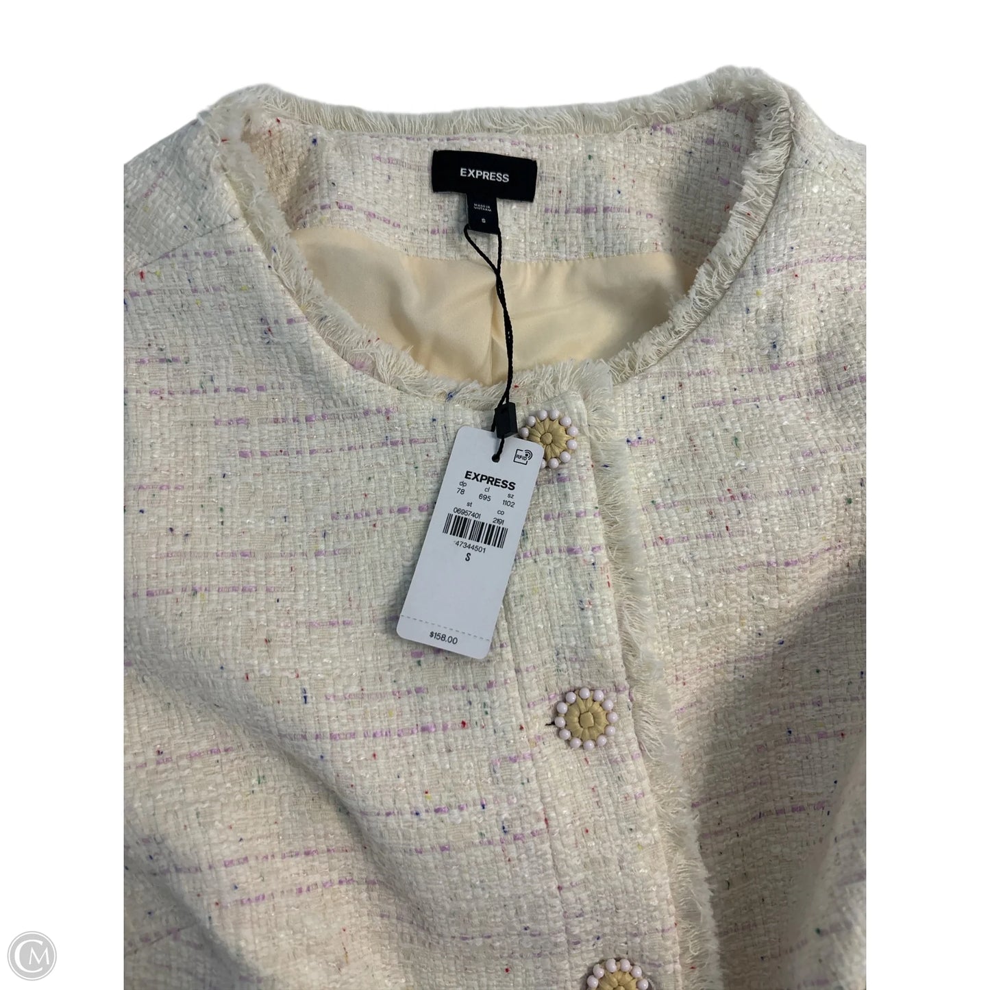 Blazer By Express In Cream, Size: S