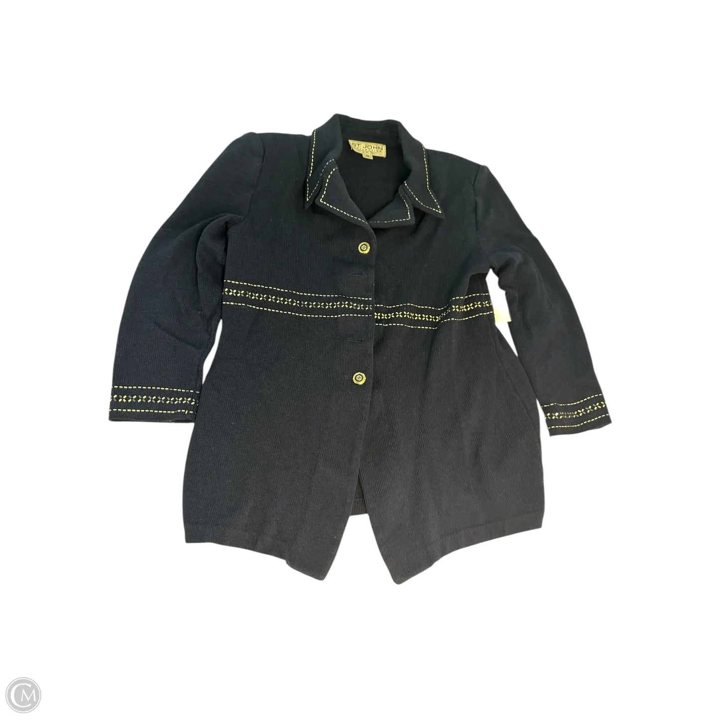 Blazer Luxury Designer By St John Collection In Navy, Size: 10