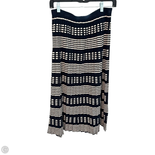 Skirt Midi By J. Crew In Blue & White, Size: S