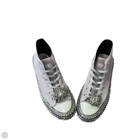 Shoes Sneakers By Clothes Mentor In Pink & Silver, Size: 7.5