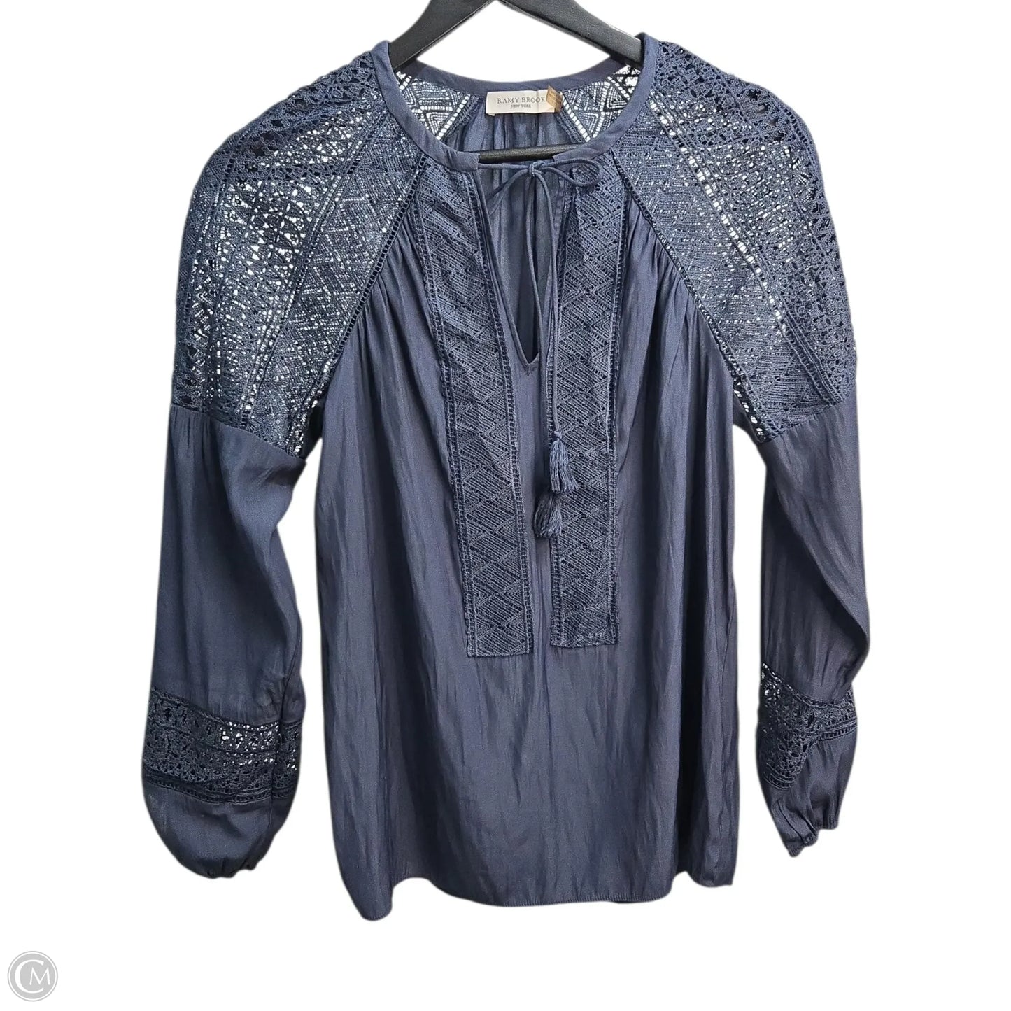 Top Long Sleeve Basic By Ramy Brook In Blue, Size: Xs