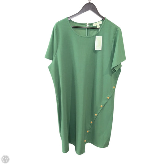 Dress Casual Midi By Michael By Michael Kors In Green, Size: 2x