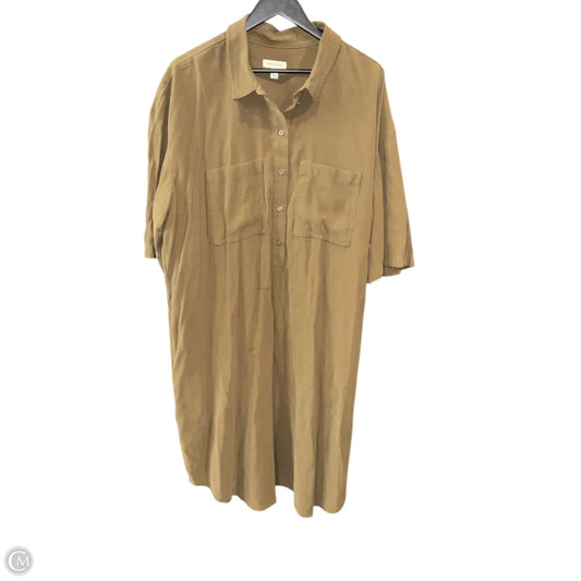 Dress Casual Midi By Nordstrom In Green, Size: 2x