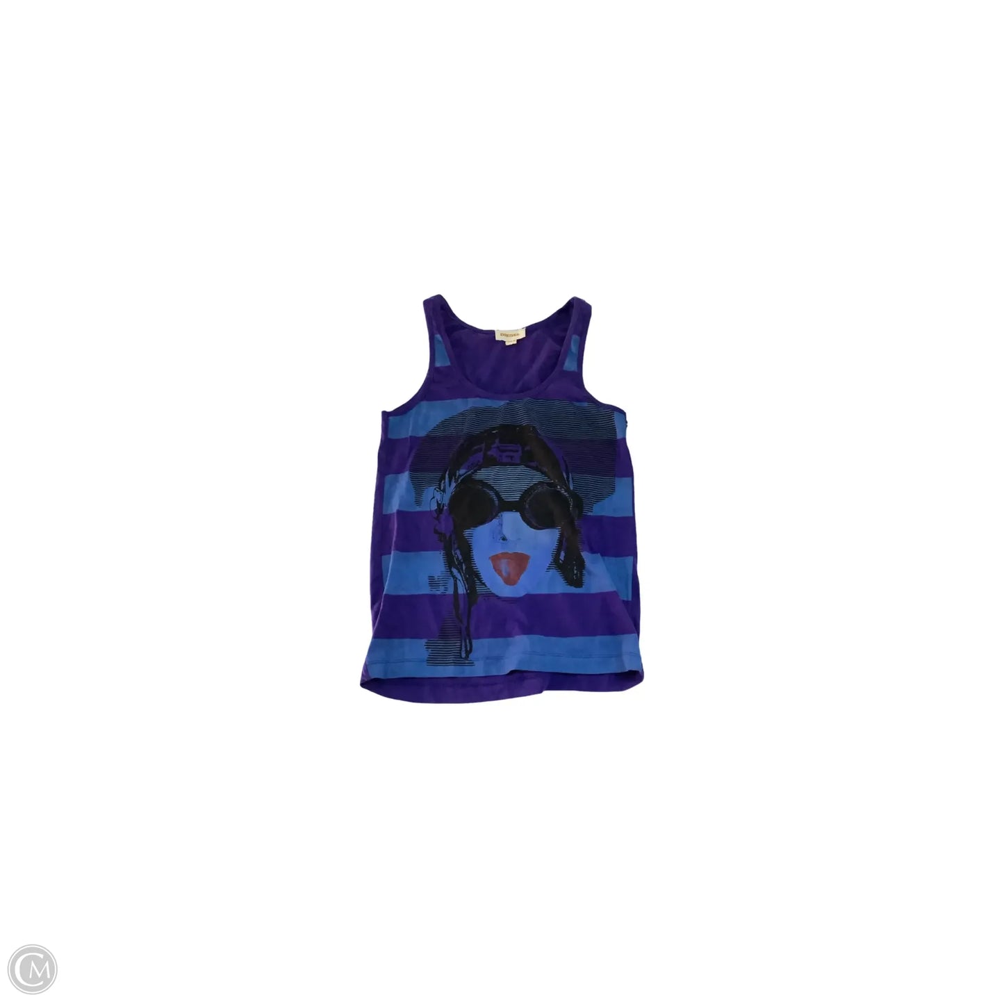 Top Sleeveless Basic By Diesel In Black & Blue, Size: Xs