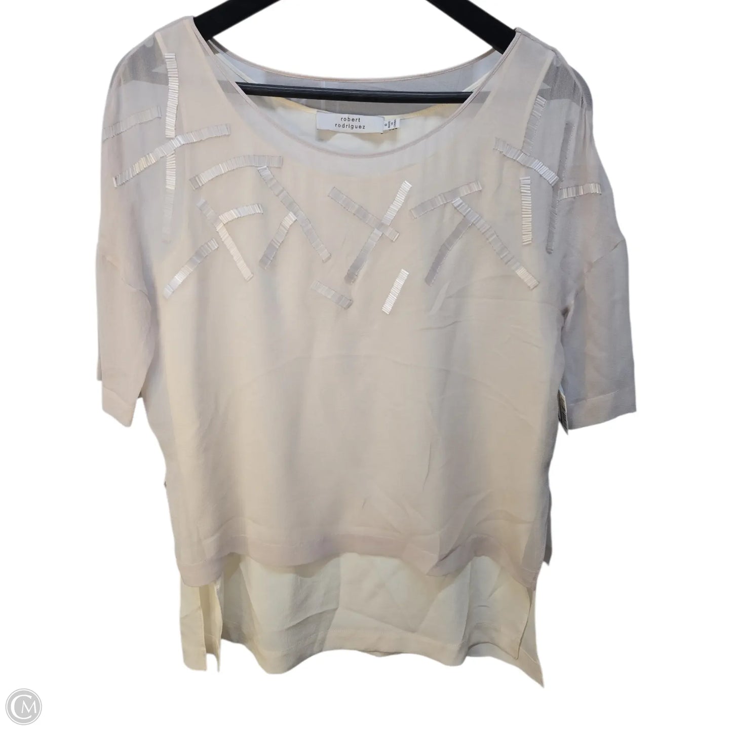 Top Short Sleeve By Robert Rodriguez In Pink, Size: 0