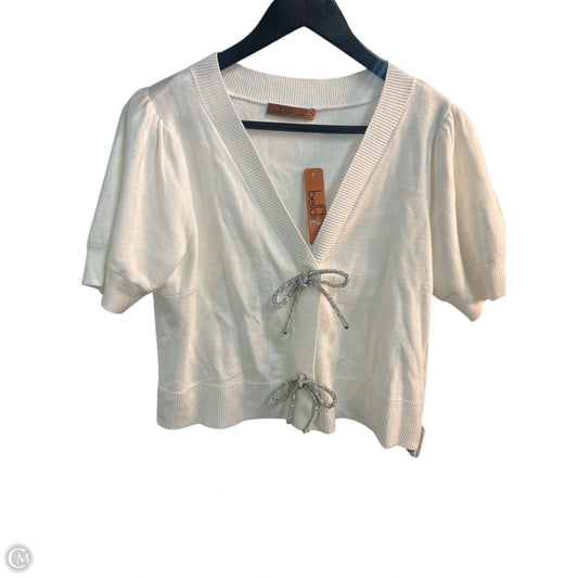 Cardigan By Belldini In White, Size: L