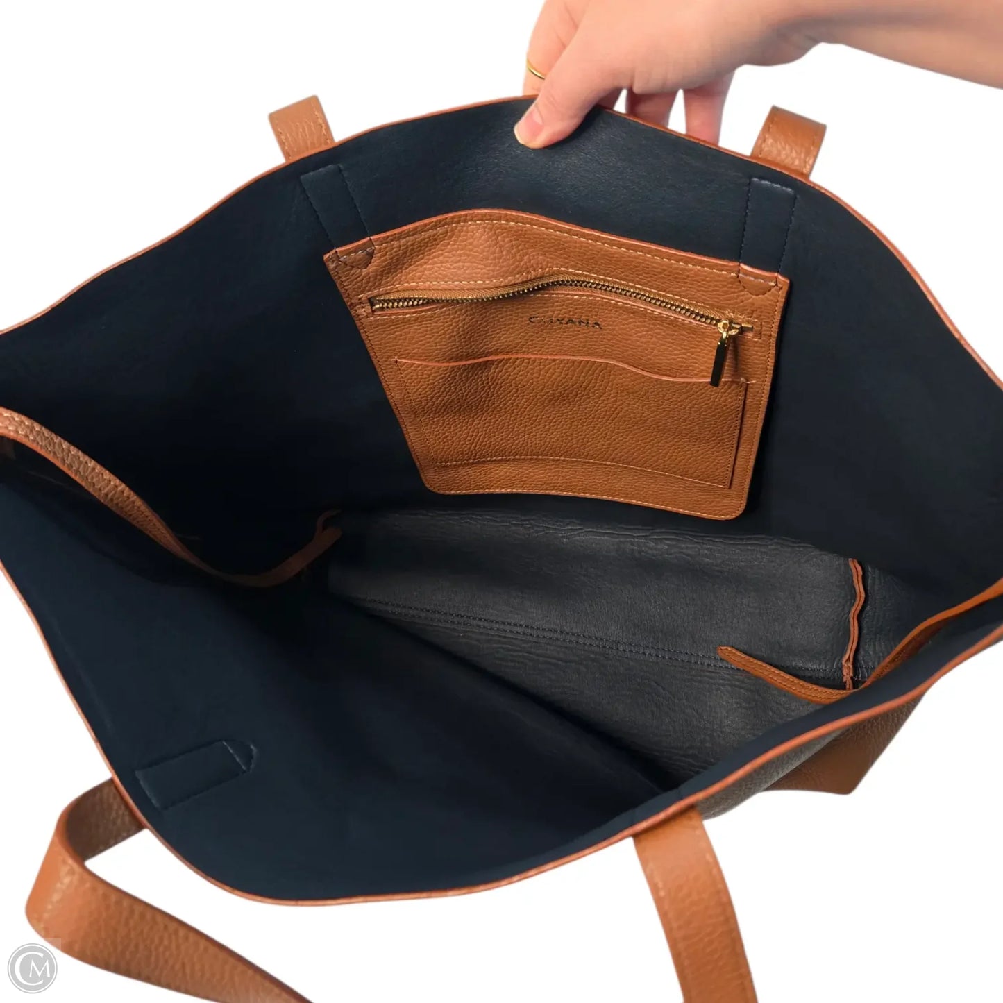 Handbag Leather By Clothes Mentor, Size: Large