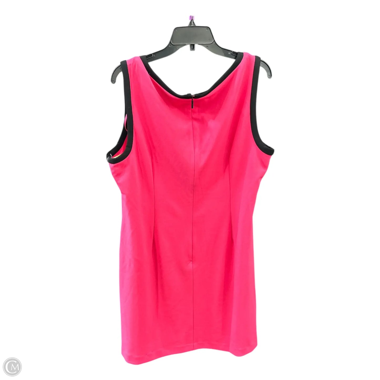 Dress Designer By Karl Lagerfeld In Black & Pink, Size: 16