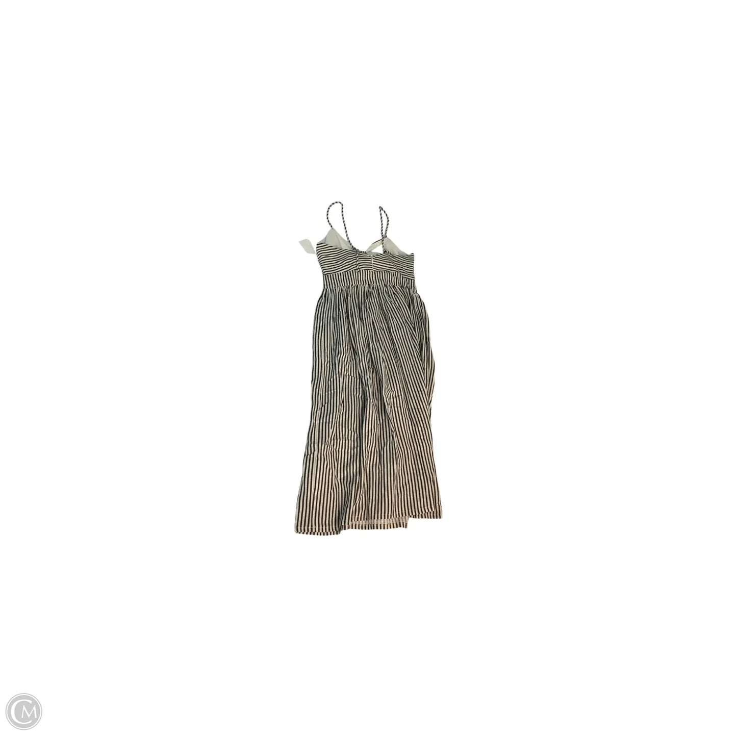Dress Casual Midi By Zara Basic In Striped Pattern, Size: Xs