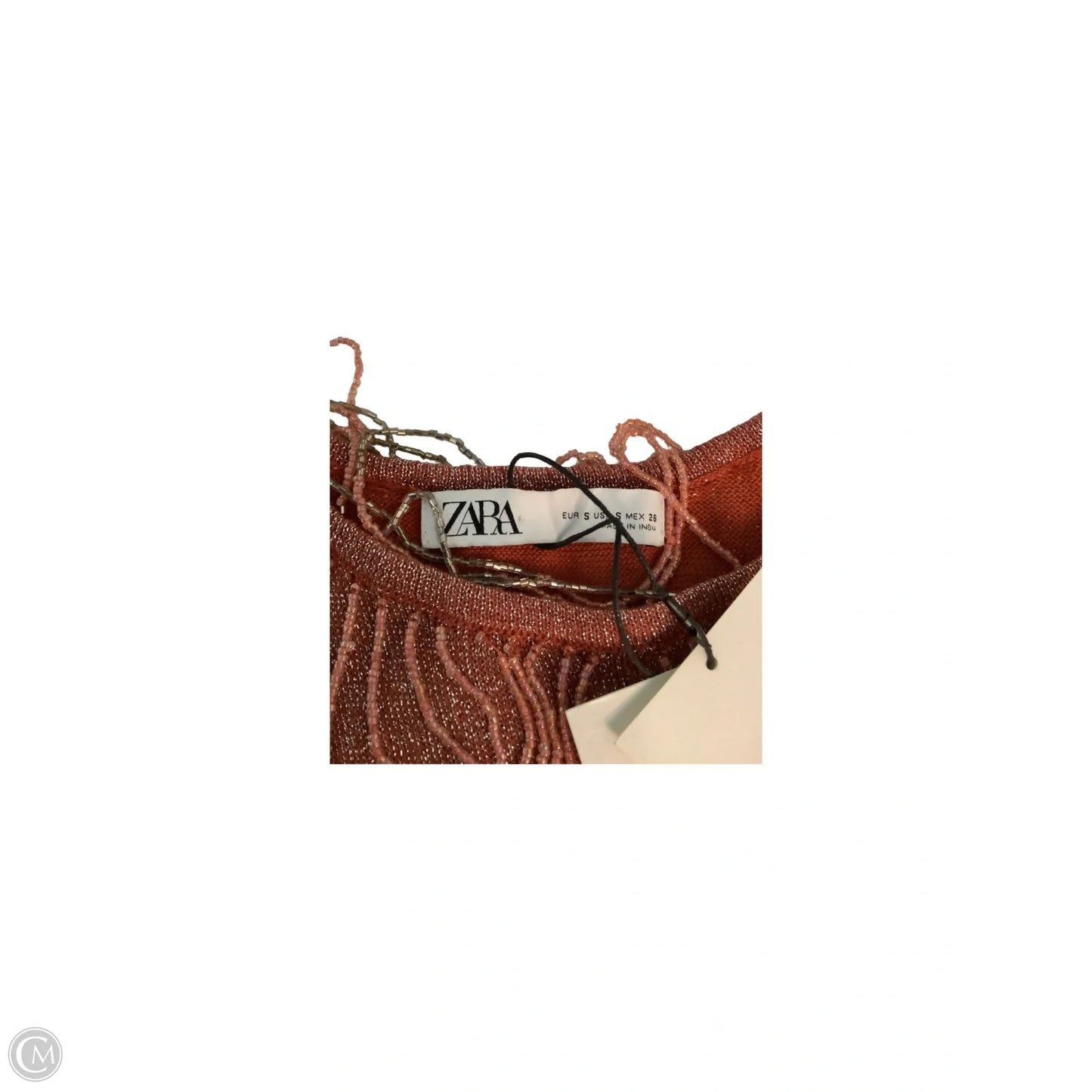 Dress Party Midi By Zara In Orange, Size: S