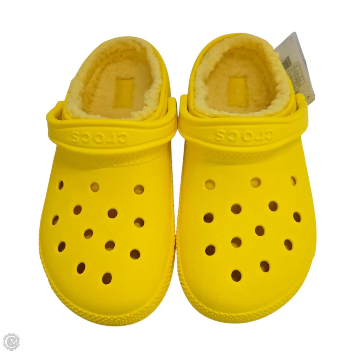 Shoes Flats By Crocs In Yellow, Size: 8