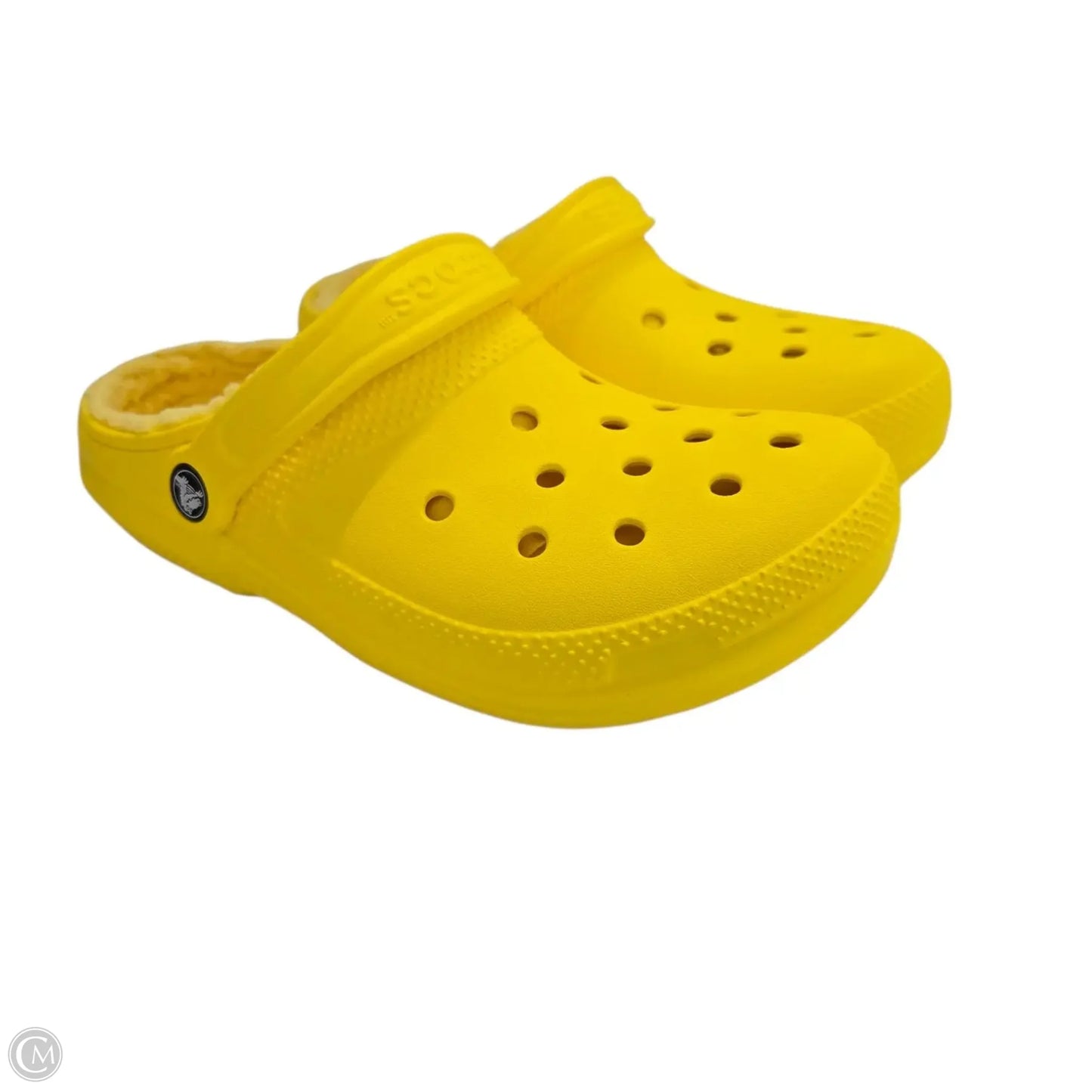Shoes Flats By Crocs In Yellow, Size: 8