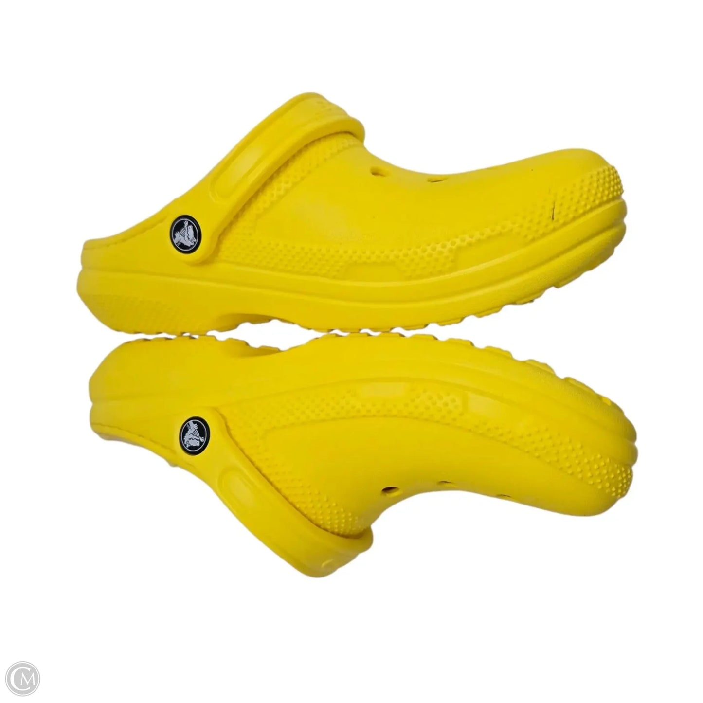 Shoes Flats By Crocs In Yellow, Size: 8