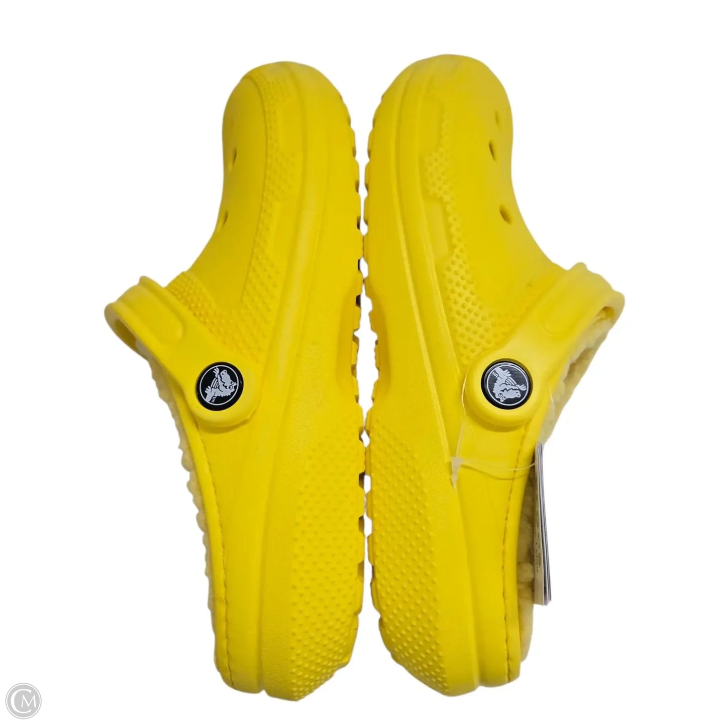 Shoes Flats By Crocs In Yellow, Size: 8