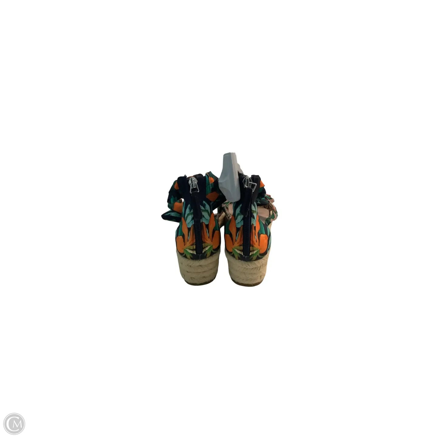 Sandals Flats By Nine West In Tropical Print, Size: 7.5