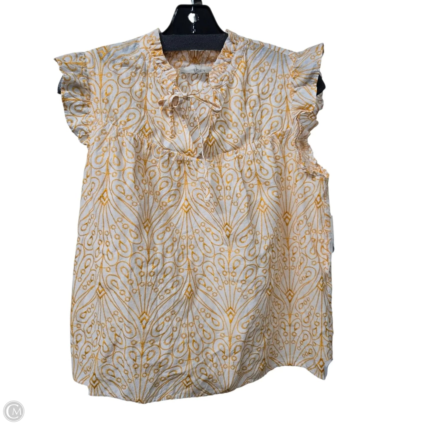 Top Sleeveless Basic By Loft In Yellow, Size: Lp