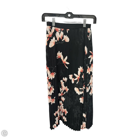 Skirt Midi By Babaton In Floral Print, Size: Xs