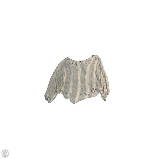 Top Long Sleeve By Free People In Striped Pattern, Size: S