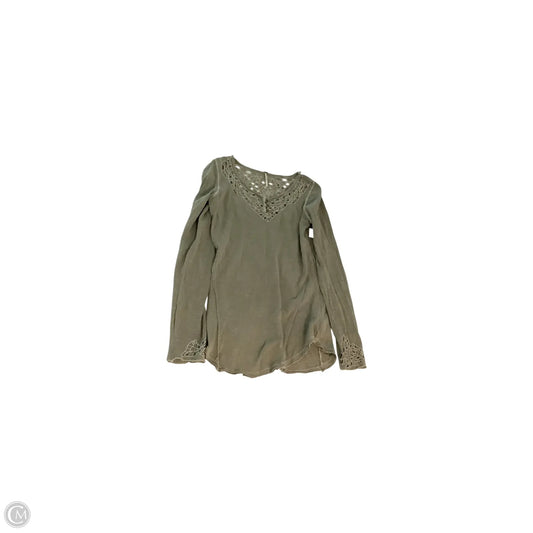 Top Long Sleeve By Free People In Green, Size: M