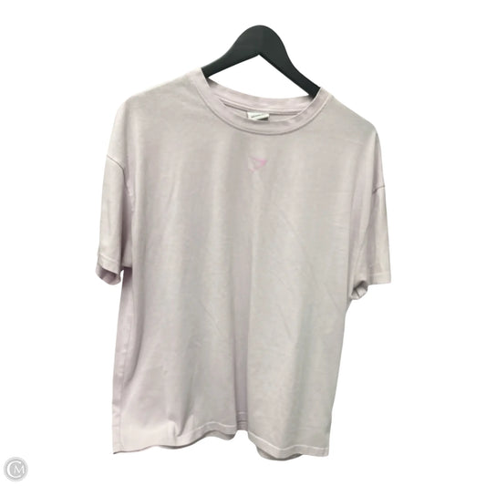 Athletic Top Short Sleeve By Gym Shark In Purple, Size: Xl