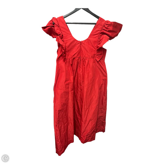 Dress Casual Midi By Maeve In Red, Size: M
