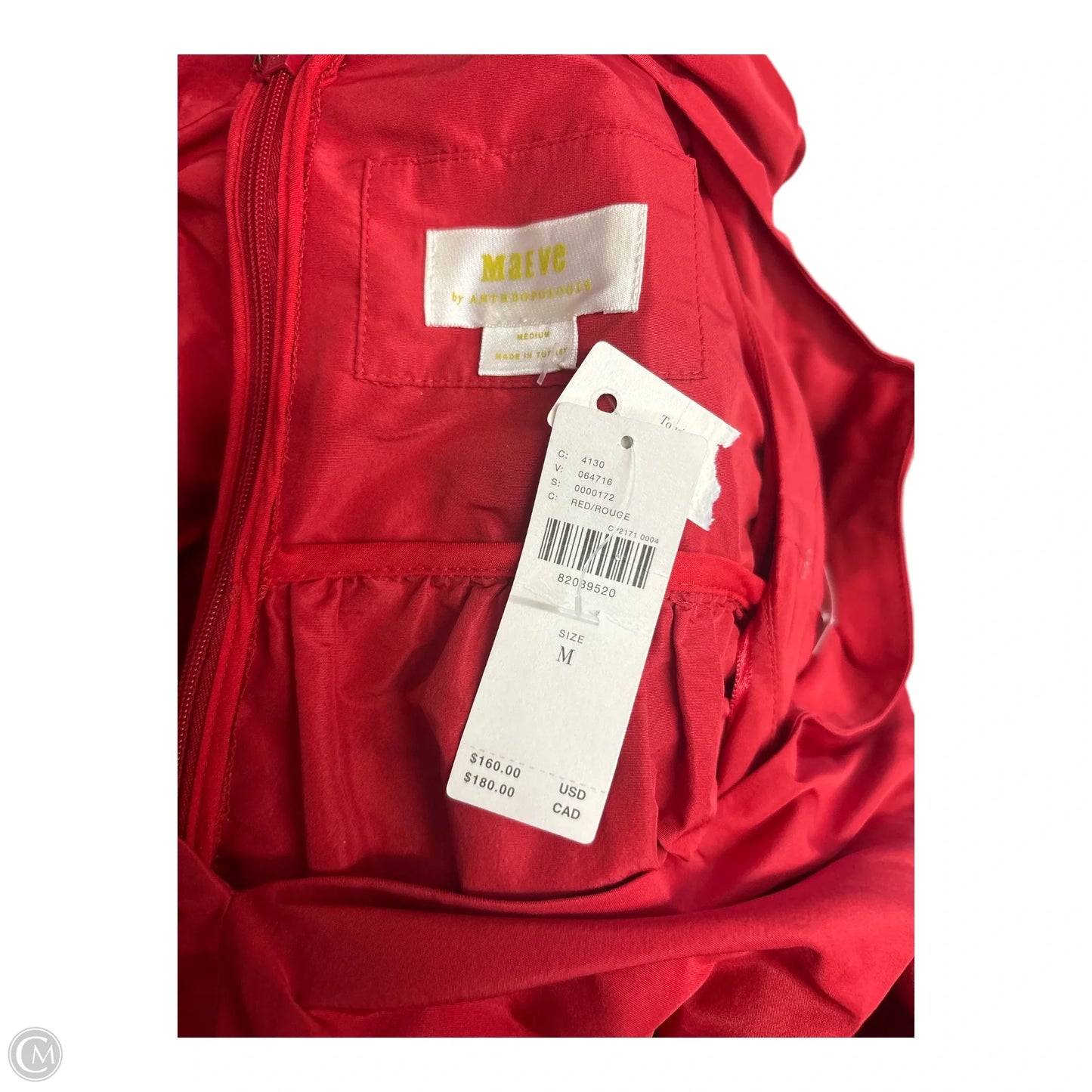 Dress Casual Midi By Maeve In Red, Size: M