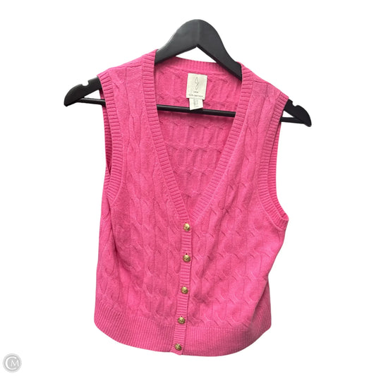 Vest Sweater By Joie In Pink, Size: S