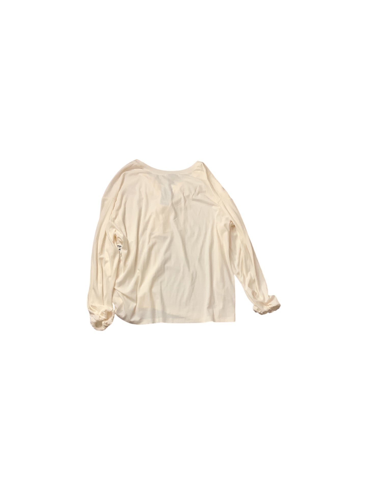 Top Long Sleeve Basic By Torrid In Cream, Size: 1x